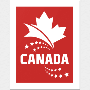 Canada White Lineart | Limited Edition Posters and Art